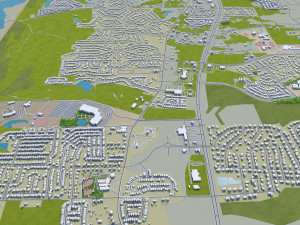 tuscaloosa city alabama usa 50km Modello 3D