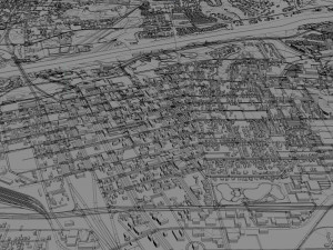 tuscaloosa city alabama usa 50km Modello 3D