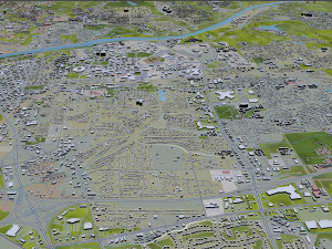 tuscaloosa city alabama usa 50km Modello 3D