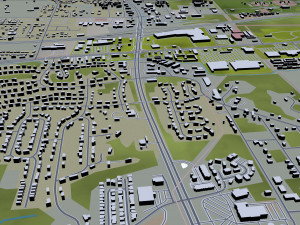 tuscaloosa city alabama usa 50km Modello 3D