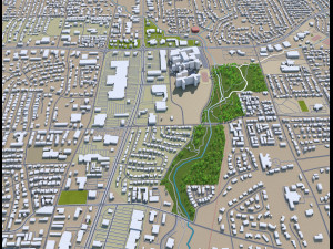 tyler city texas usa 35km Modelo 3D