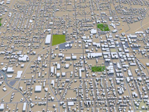 tyler city texas usa 35km 3D Model