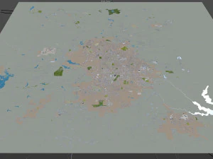 tyler city texas usa 35km 3D Model