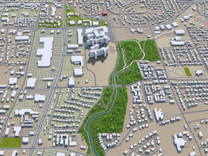 tyler city texas usa 35km Modelo 3D