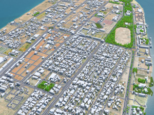 Umm al quwain city uae 20km Modelo 3D