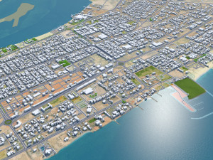 Umm al quwain city uae 20km Modelo 3D
