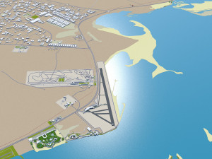 Umm al quwain city uae 20km Modelo 3D