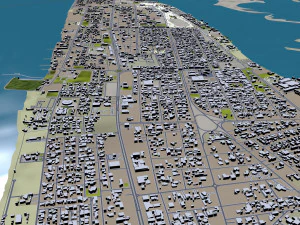 Umm al quwain city uae 20km 3D Model