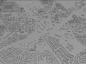 vacaville city california usa 25km 3D Model