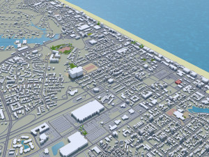 virginia beach city virginia usa 60km 3D Model