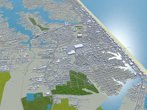 virginia beach city virginia usa 60km 3D Model
