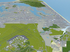 virginia beach city virginia usa 60km 3D Model