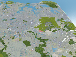 virginia beach city virginia usa 60km 3D Model