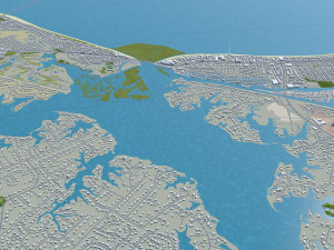 virginia beach city virginia usa 60km 3D Model