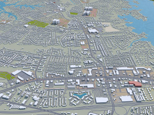 virginia beach city virginia usa 60km 3D Model