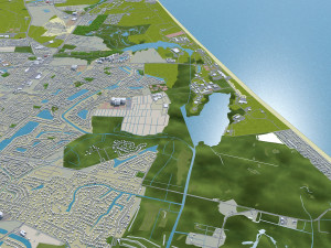 virginia beach city virginia usa 60km 3D Model