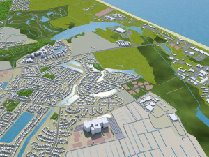 virginia beach city virginia usa 60km 3D Model