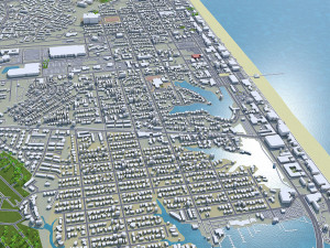 virginia beach city virginia usa 60km 3D Model