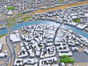 villach city austria 40km 3D Model
