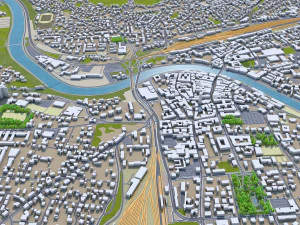 villach city austria 40km 3D Model