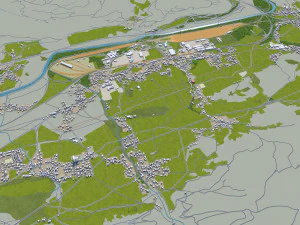 villach city austria 40km 3D Model