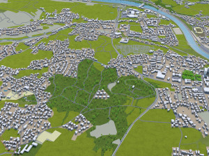 villach city austria 40km 3D Model