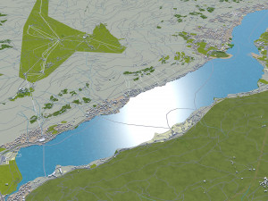 villach city austria 40km 3D Model