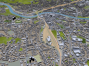 villach city austria 40km 3D Model