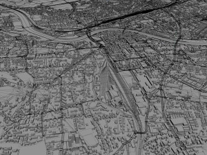 villach city austria 40km 3D Model