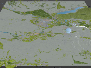 villach city austria 40km 3D Model