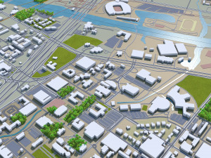 waco city texas usa 35km Modelo 3D
