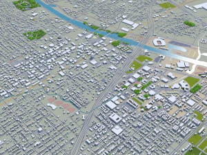 waco city texas usa 35km 3D Model