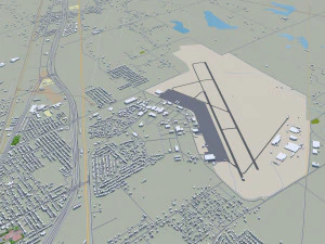 waco city texas usa 35km 3D Model