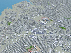 waco city texas usa 35km 3D Model