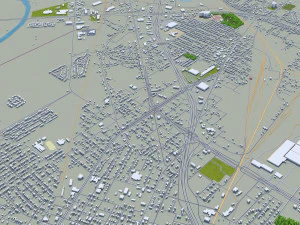 waco city texas usa 35km 3D Model