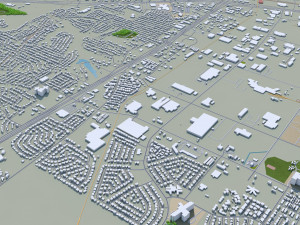 waco city texas usa 35km Modelo 3D