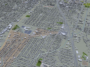 waco city texas usa 35km Modelo 3D