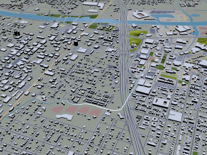 waco city texas usa 35km Modelo 3D