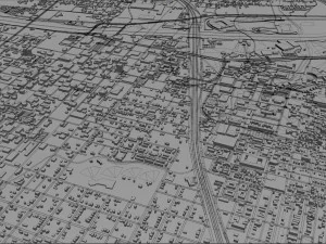 waco city texas usa 35km 3D Model