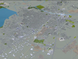 waco city texas usa 35km 3D Model