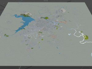 waco city texas usa 35km Modelo 3D