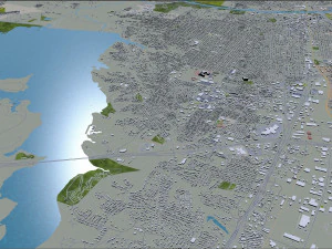waco city texas usa 35km 3D Model