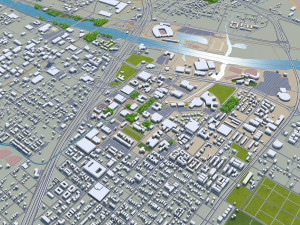 waco city texas usa 35km Modelo 3D