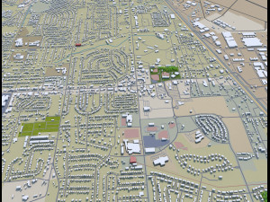 warner robins city georgia usa 30km 3D Model