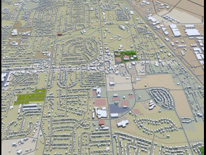 warner robins city georgia usa 30km 3D Model