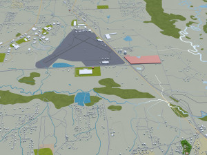 warner robins city georgia usa 30km 3D Model