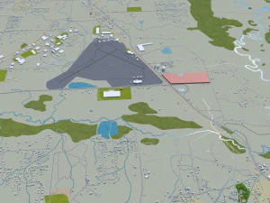 warner robins city georgia usa 30km 3D Model