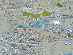 warner robins city georgia usa 30km 3D Model