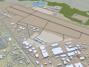 warner robins city georgia usa 30km 3D Model