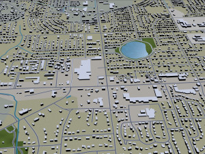 warner robins city georgia usa 30km 3D Model